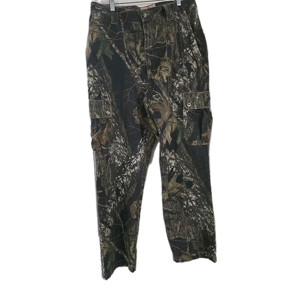 Browning Camo Cargo Pants Mens 34x32 Hunting Cotton Outdoor Tactical Workwear 34
